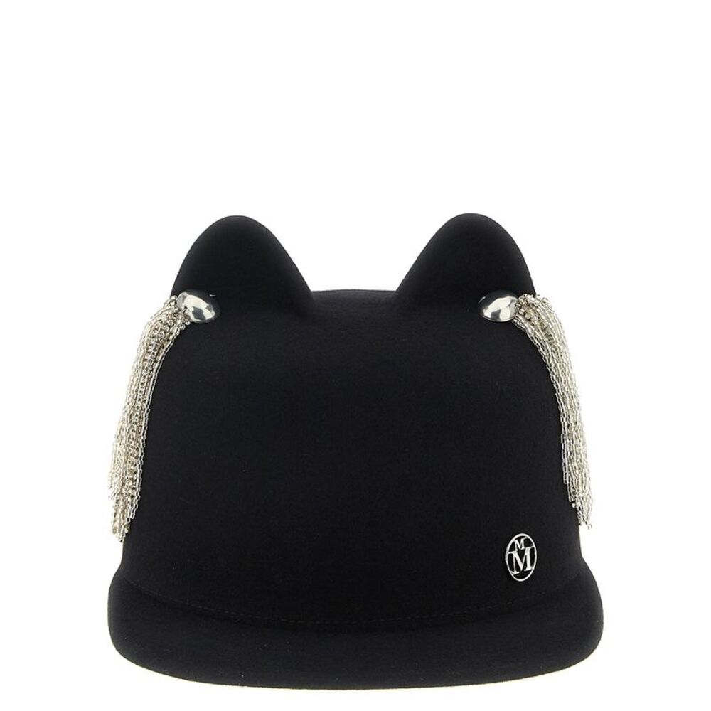 Maison Michel Black Wool Women's Hat
